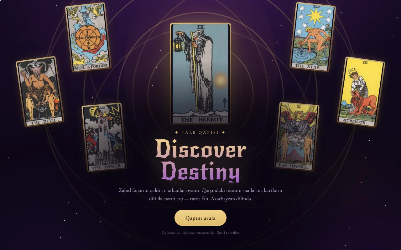 Discover Destiny — Tarot falı